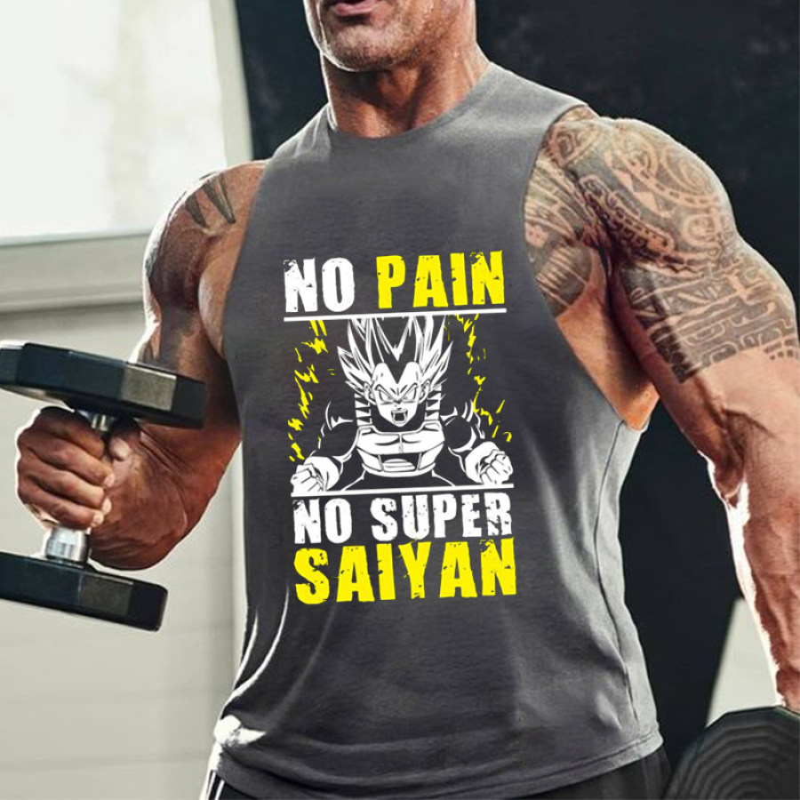 

Ärmelloses Sport- Und Fitness-Tanktop Mit Goku-Print Für Herren