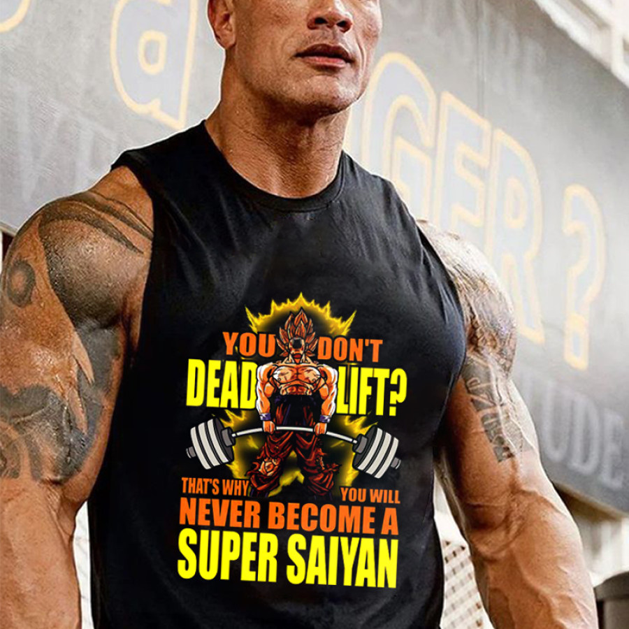 

Ärmelloses Sport- Und Fitness-Tanktop Mit Goku-Print Für Herren