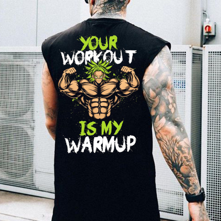 

Ärmelloses Sport- Und Fitness-Tanktop Mit Goku-Print Für Herren