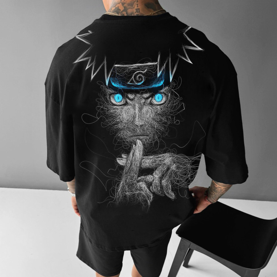 

Unisex Casual Anime Print T-shirt Naruto T-shirt