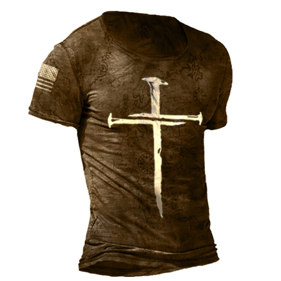 

Fashion Retro Casual Short-Sleeved Tactical T-shirt
