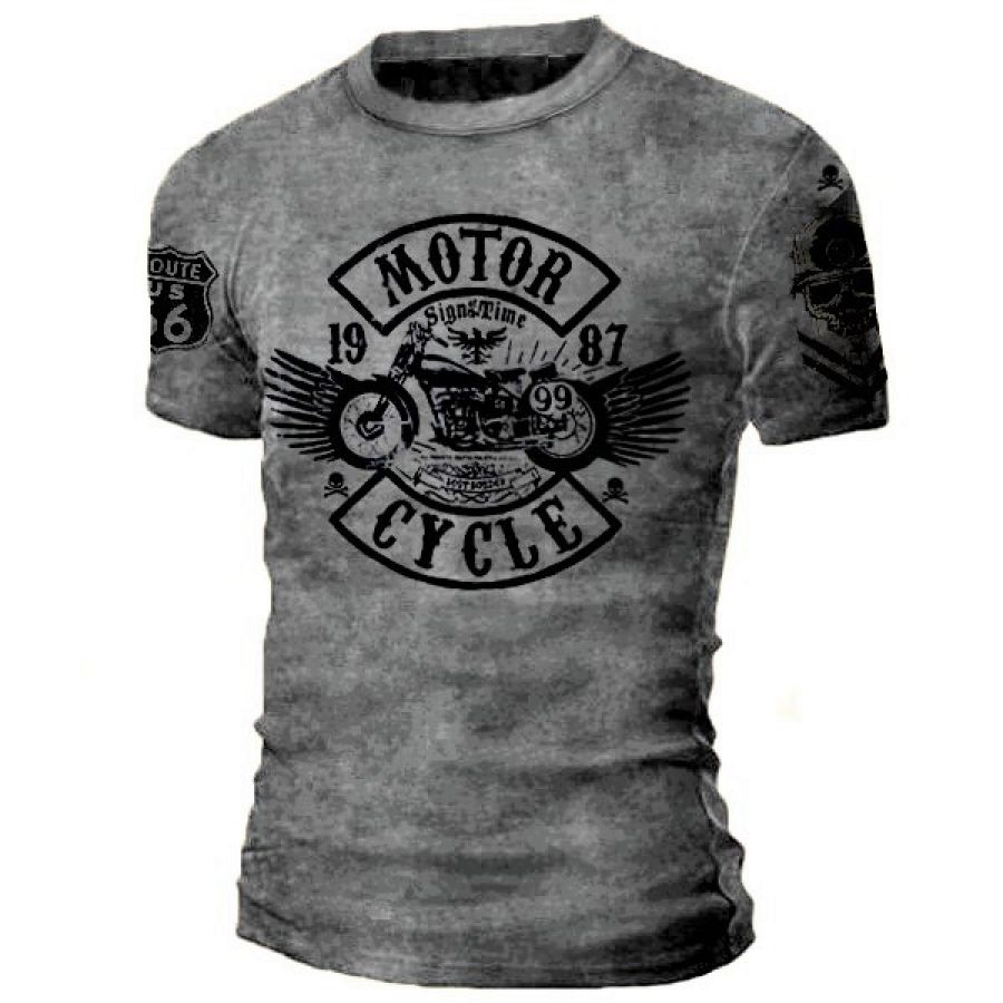 

Mens Retro 66 Printed Outdoor Sports T-Shirt