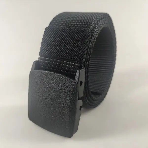 Plastic Buckle Nylon Tactical Belt Men's Outdoor Quick-drying Durable Hypoallergenic Canvas Military Training Belt - Fineyoyo.com 