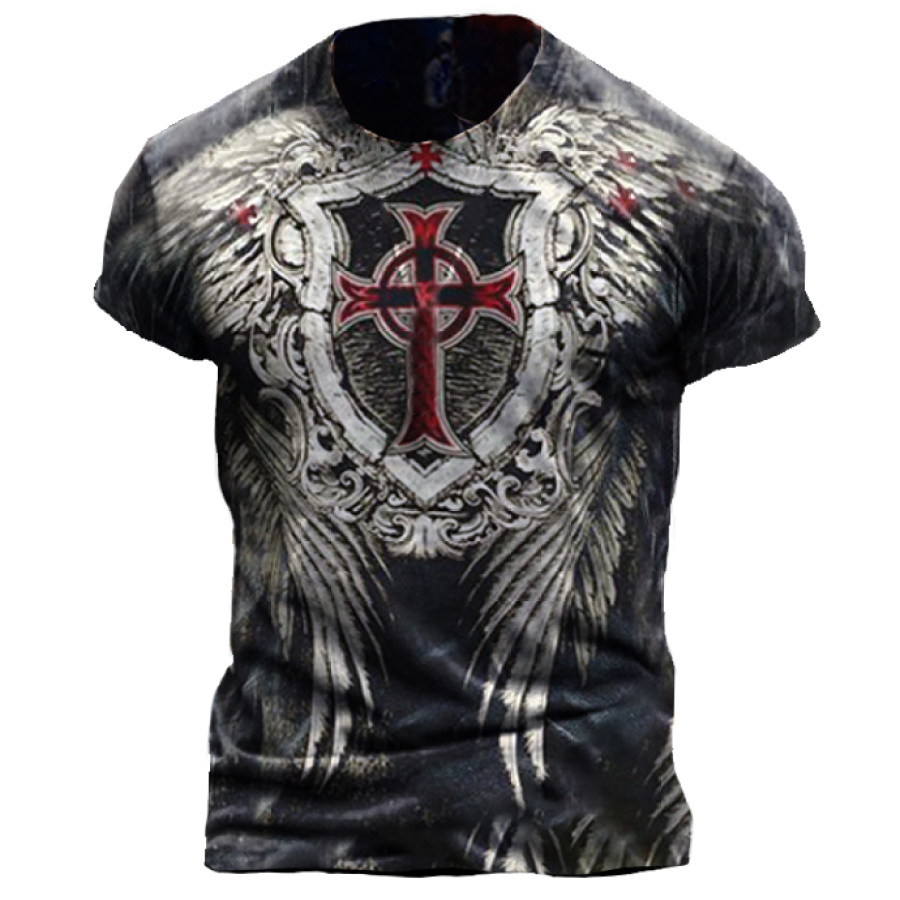 

Mens Retro Casual Short Sleeve T-shirt
