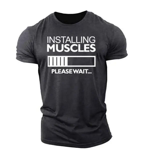 Men's Fitness Short Sleeve T-shirt - Sanhive.com 