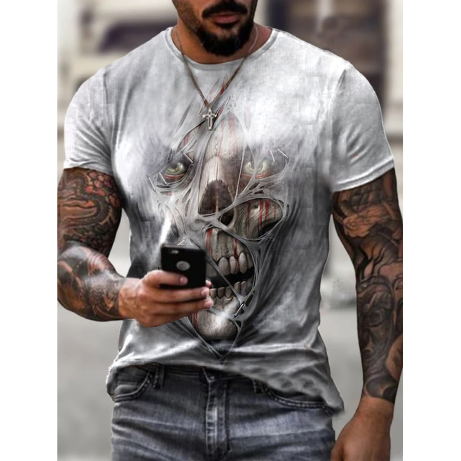 

Mens Skull Print Cozy T-shirt