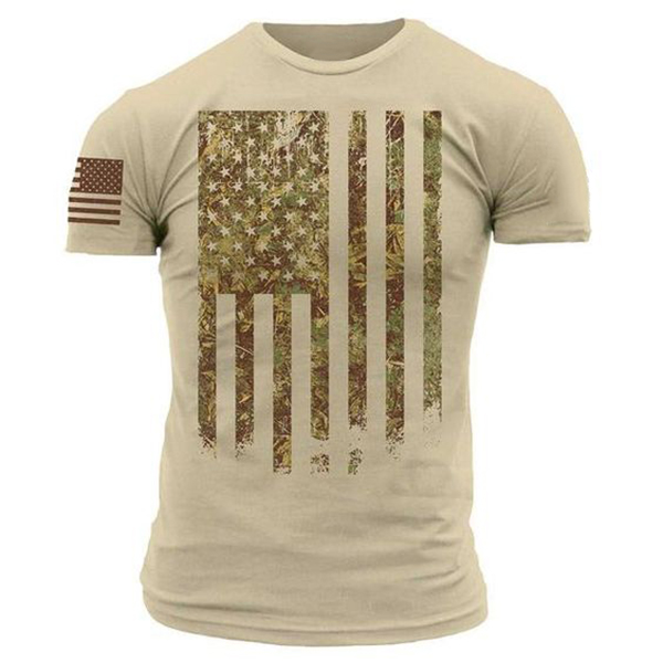 Printed Tactical Short-sleeved Chic T-shirt