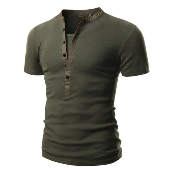 Men's Breathable Wicking Solid Color Short-Sleeved T-shirt - Nikiluwa.com 