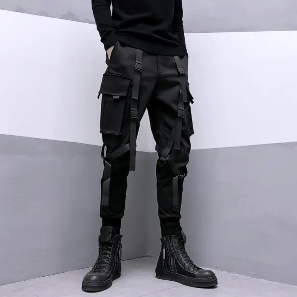 Tactical Multi-pocket Streamer Paratrooper Overalls Street Fashion Brand Harem Pants - Blaroken.com 