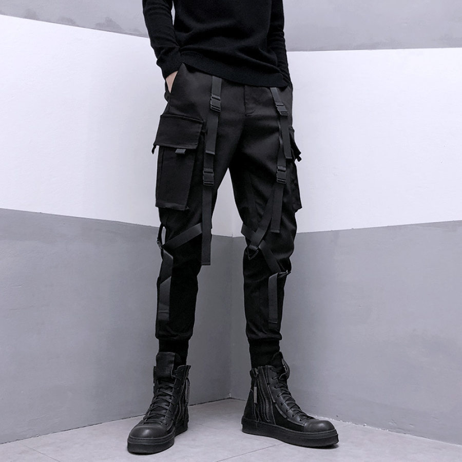 

Tactical Multi-pocket Streamer Paratrooper Overalls Street Fashion Brand Harem Pants