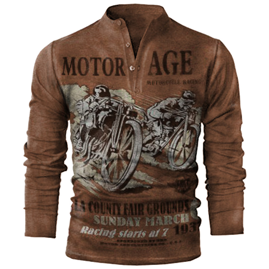 

Men's Outdoor Motor Printed T-shirt