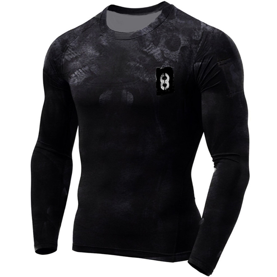 

Men's Outdoor Tactical Distressed Long-sleeved T-shirt