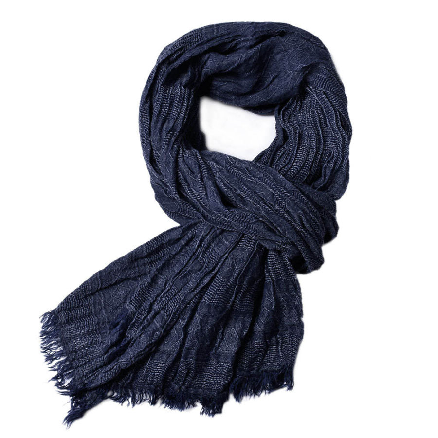 

Men's Ombre Argyle Pattern Tassel Scarf