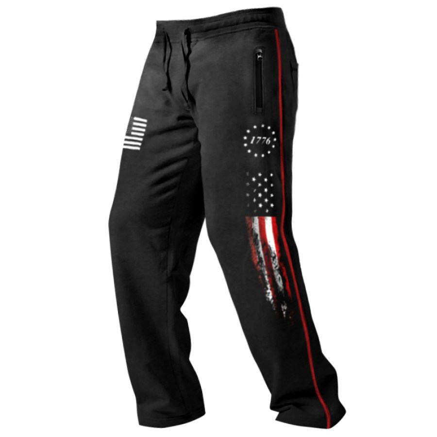 

Men's Comfortable American Flag Print Patriotic Lounge Pants