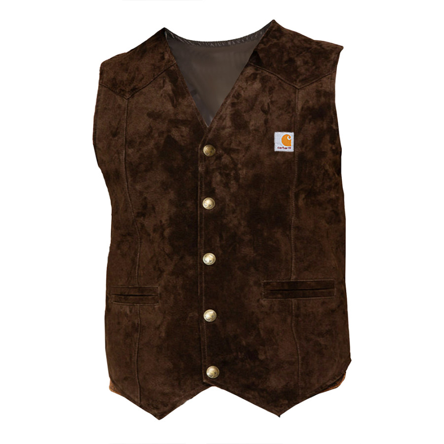 

Cody James Men's Wild Boar Suede Vest