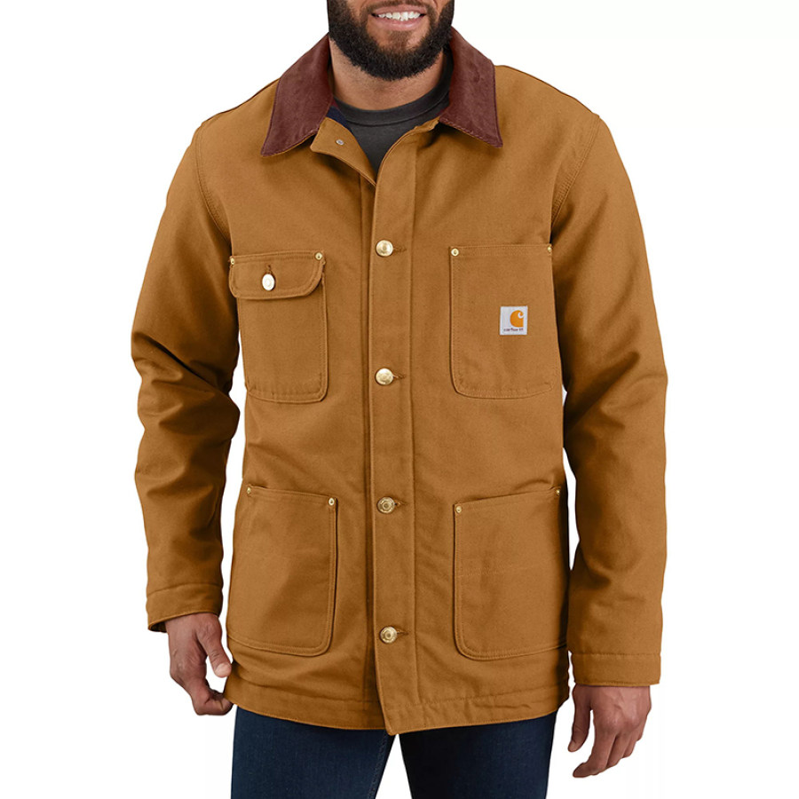 

Мужская куртка Carhartt свободного кроя Detroit на подкладке из утиной шерсти
