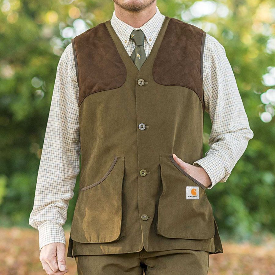 

Gilet Da Uomo A Contrasto In Pelle Scamosciata Trapuntata Con Pannelli Vintage Per Esterno