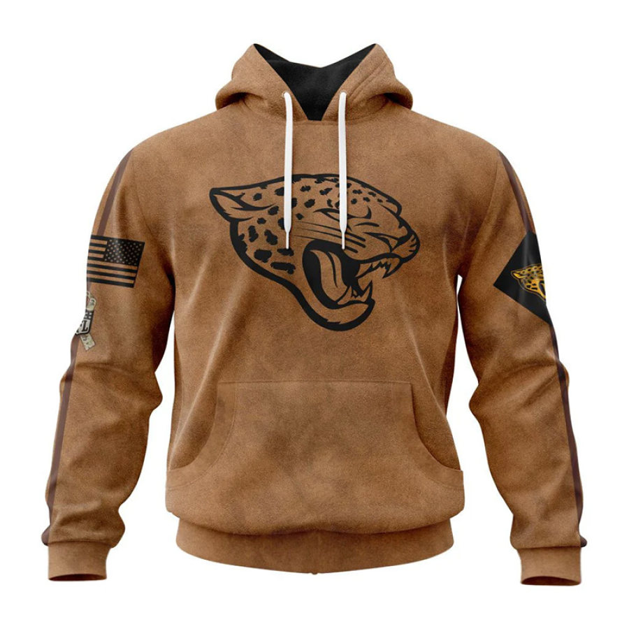 

Sweat à Capuche Imprimé Vintage Des Jacksonville Jaguars Pour Hommes