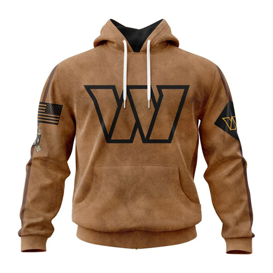 

Men's Vintage Washington Commanders Printed Hoodie