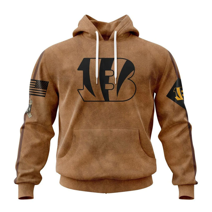 

Sudadera Con Capucha Y Estampado Vintage De Los Cincinnati Bengals Para Hombre