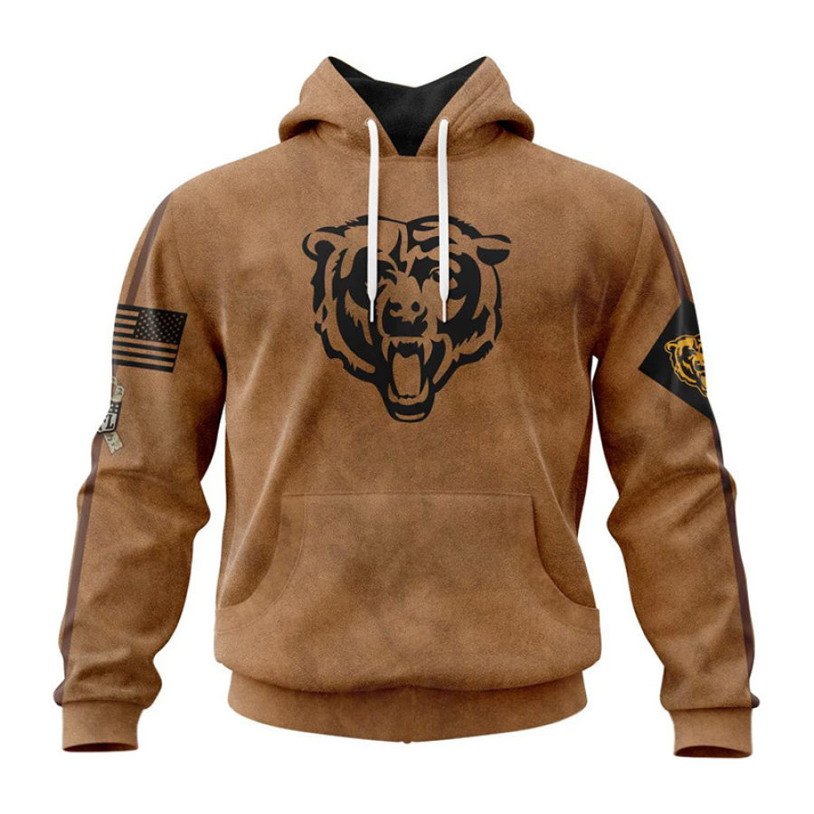 

Sudadera Con Capucha Estampada Vintage De Los Chicago Bears Para Hombre