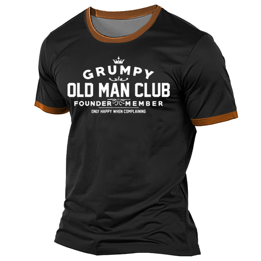 

Grumpy Old Man Club Men's Vintage Daily Short Sleeve Crew Neck T-Shirt