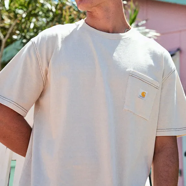 Unisex Retro Casual Skateboard Print Surf T-shirt - Cotosen.com