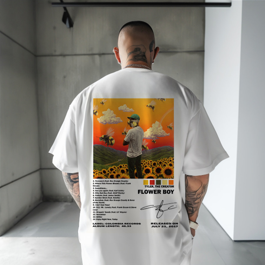 

Taylor The Creator (Flower Boy) Album Cover Oversized T-Shirt