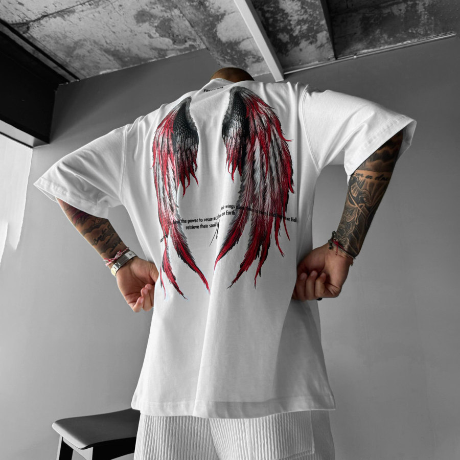 

Unisex Casual Angel Wings T-Shirt