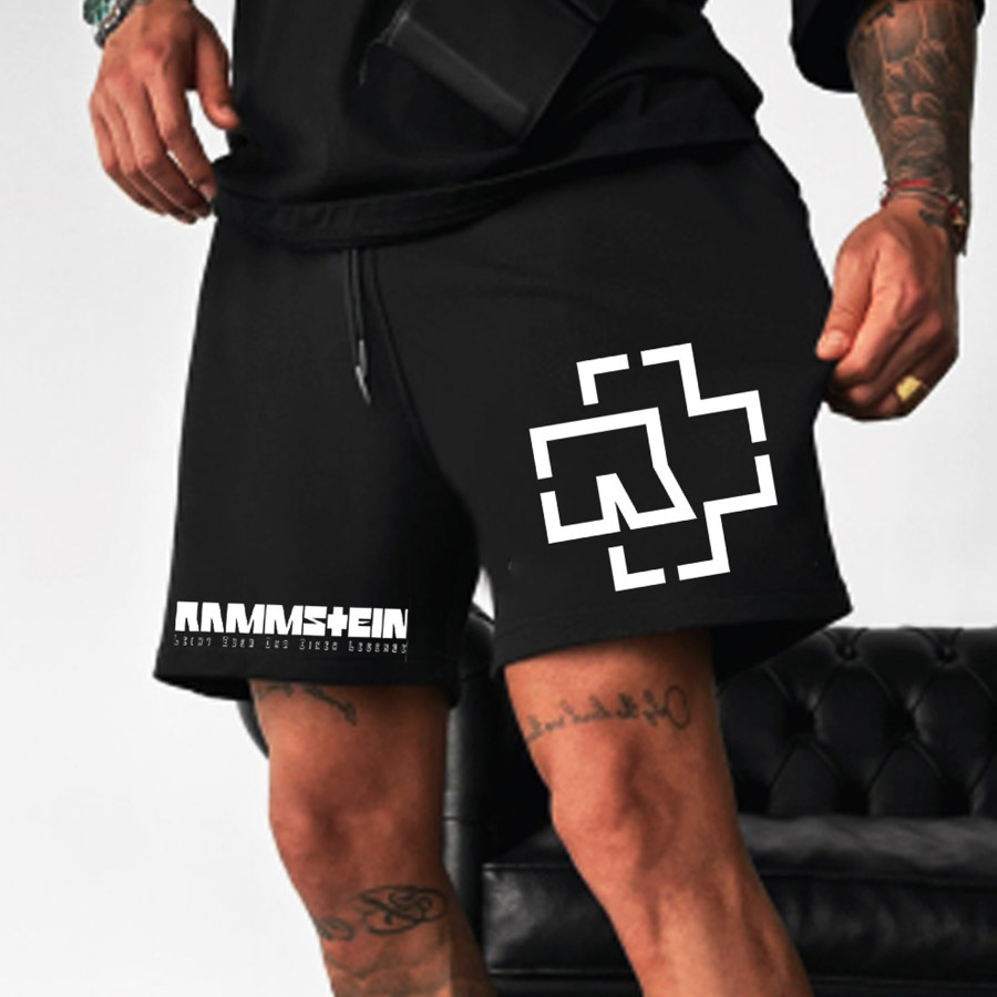 

Men's German Band Print Casual Sweatpants Shorts