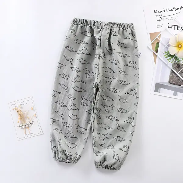 Boys' Cartoon Print Thin Sports Trousers - Popopiestyle.com 