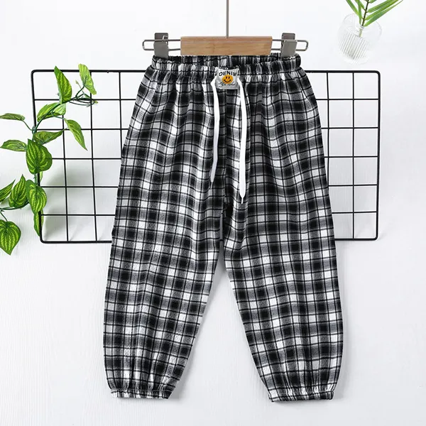 Girls Casual Plaid Pants - Popopiestyle.com 