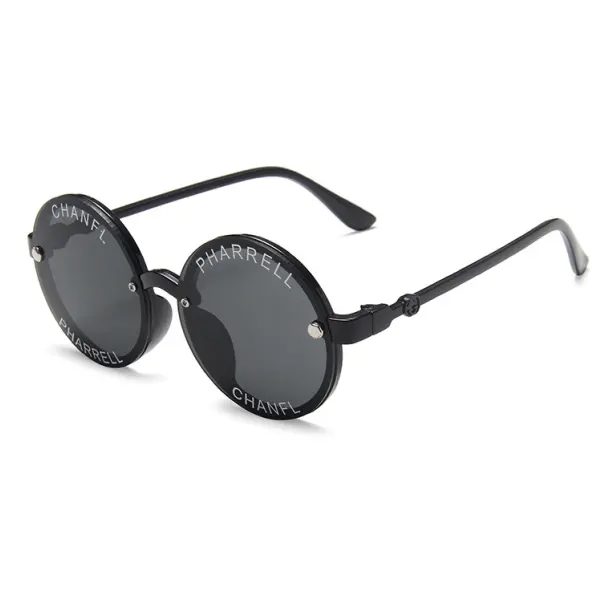 Kids Round Frame Cool Sunglasses - Popopiearab.com 