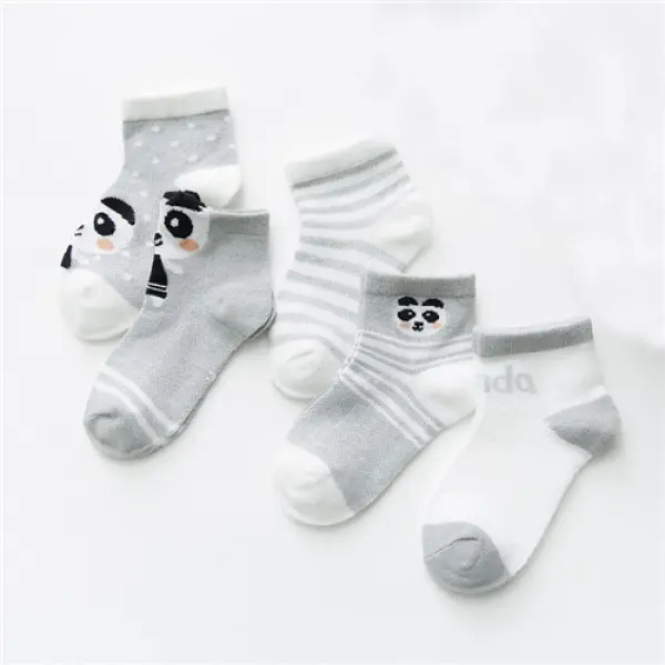 5-piece Baby / Toddler / Kid Animals Socks - Popopiearab.com 