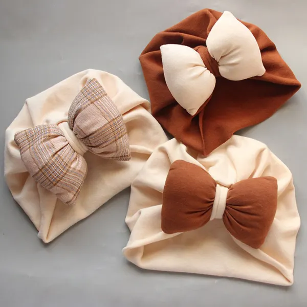 【0M-12M】Baby Girl Bow Hat - Popopiearab.com 
