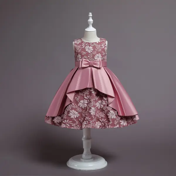 【2Y-11Y】Girls Sweet Sleeveless Irregular Embroidered Princess Dress - Popopiearab.com 