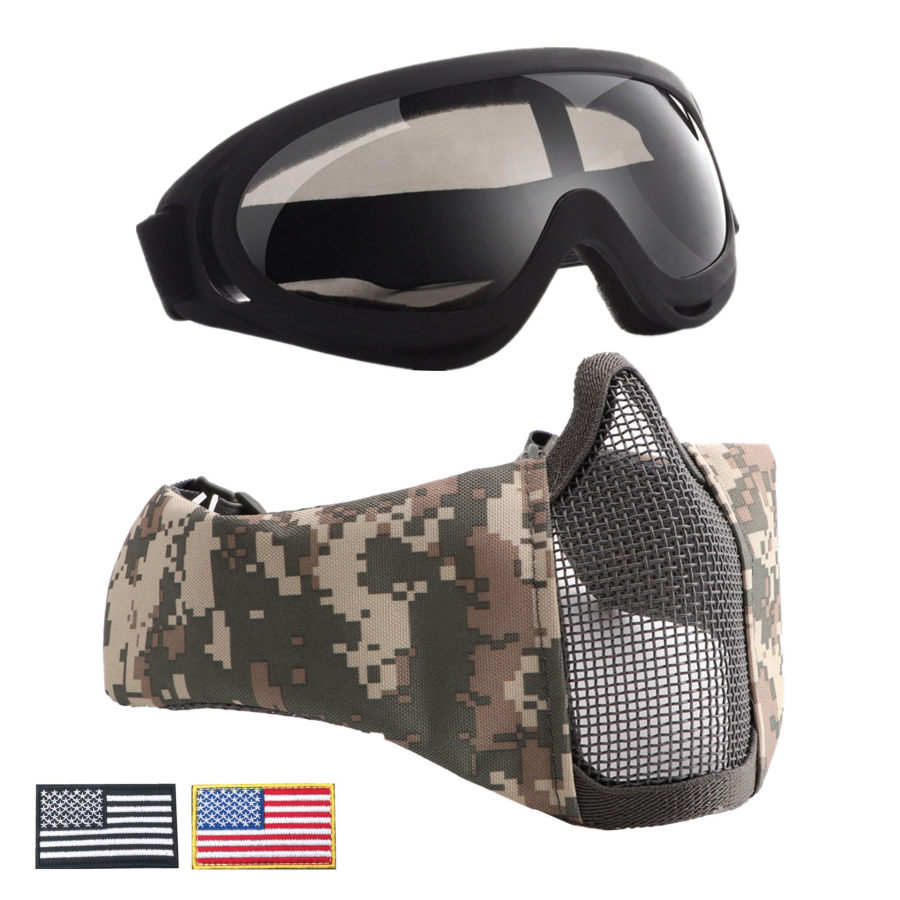 

Tactical Mask Cover Goggles Armband Set