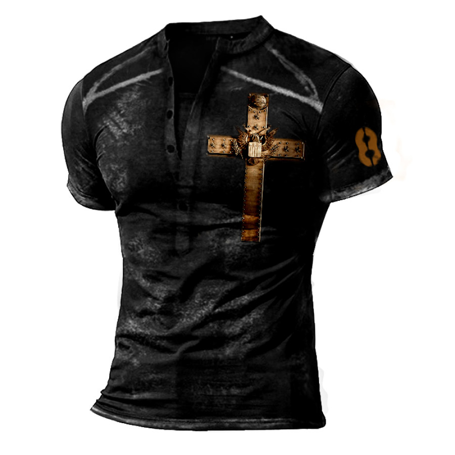 

USA Cross print outdoor T-shirt