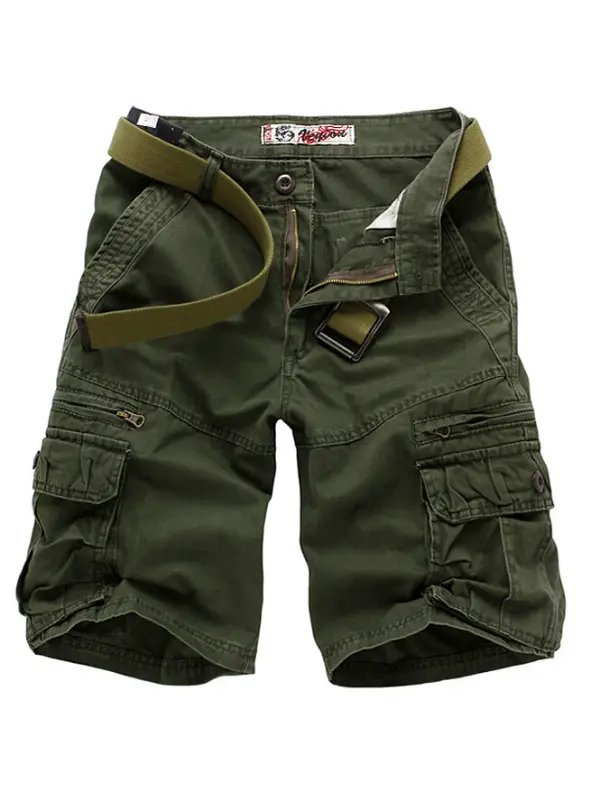 Men's fashion cotton five-point pants - Plazabery.chimpone.com 