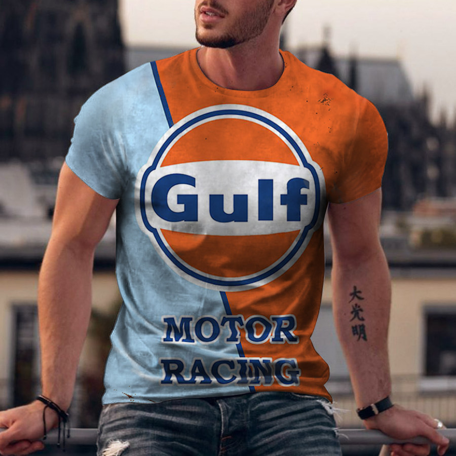 

Retro Hit Color Casual T-shirt