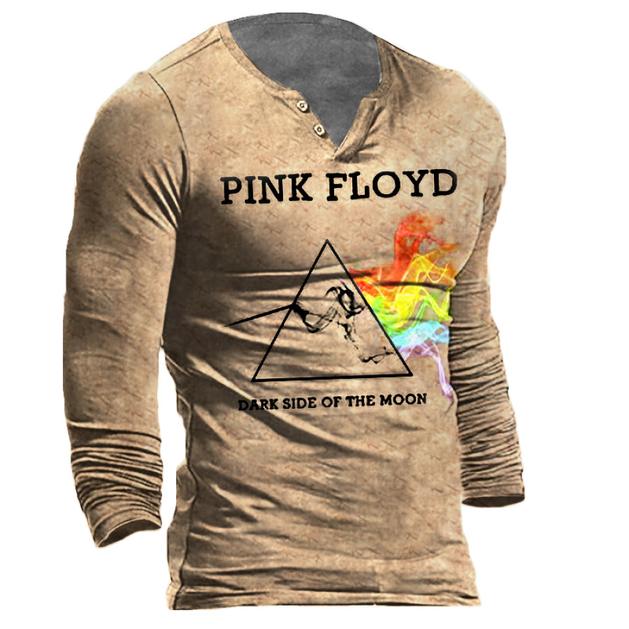 

Men's Outdoor Tactical Pink Floyd Printed Long-sleeved Shirt