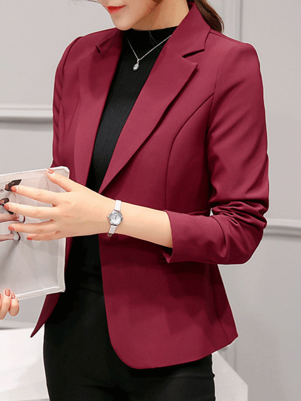 Korean Version Of Slim Slim Women's Long-sleeved Professional Wear Small Suit Jacket - Anystylish.com 