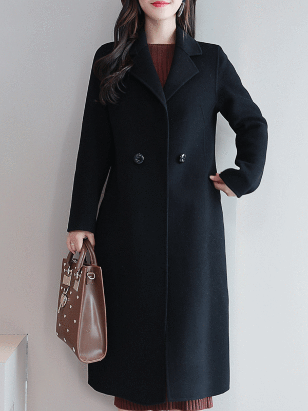 Long Section Autumn And Winter Korean Fashion New Woolen Coat Female ...