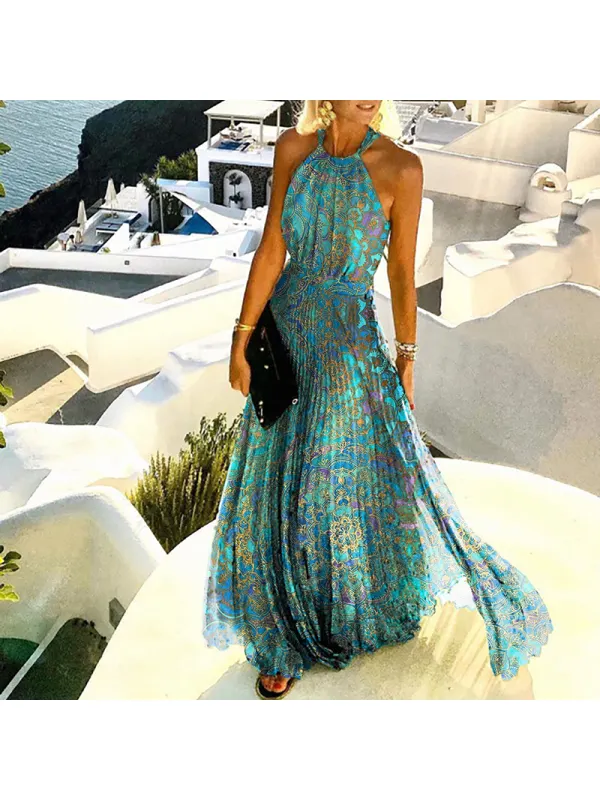 Fashion Printed Sleeveless Dress - Anystylish.com 