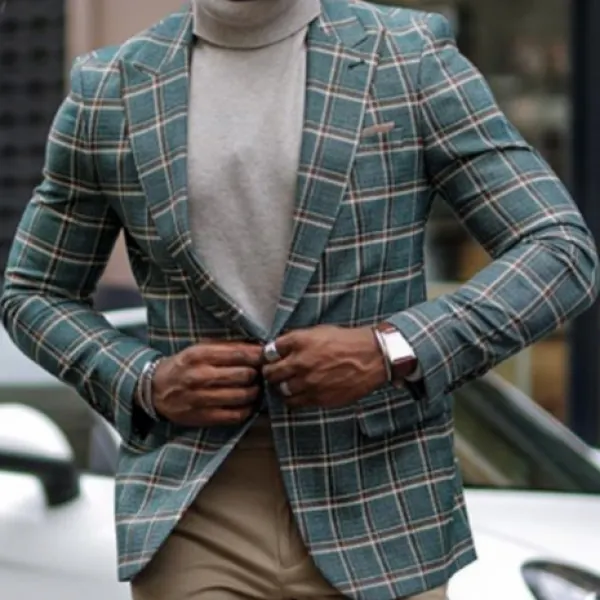 Fashion Casual Business Men's Jacket Suit - Fineyoyo.com 