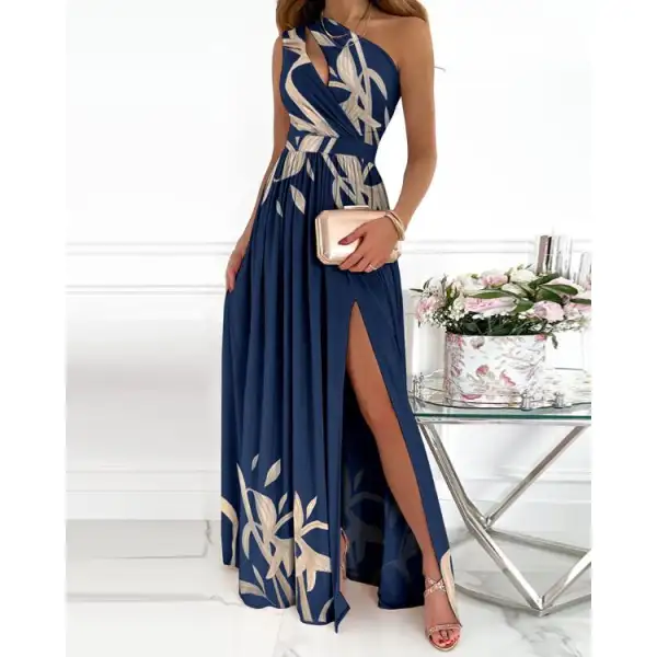 Fashion Art Print Leaf Women's Dress - Seeklit.com 