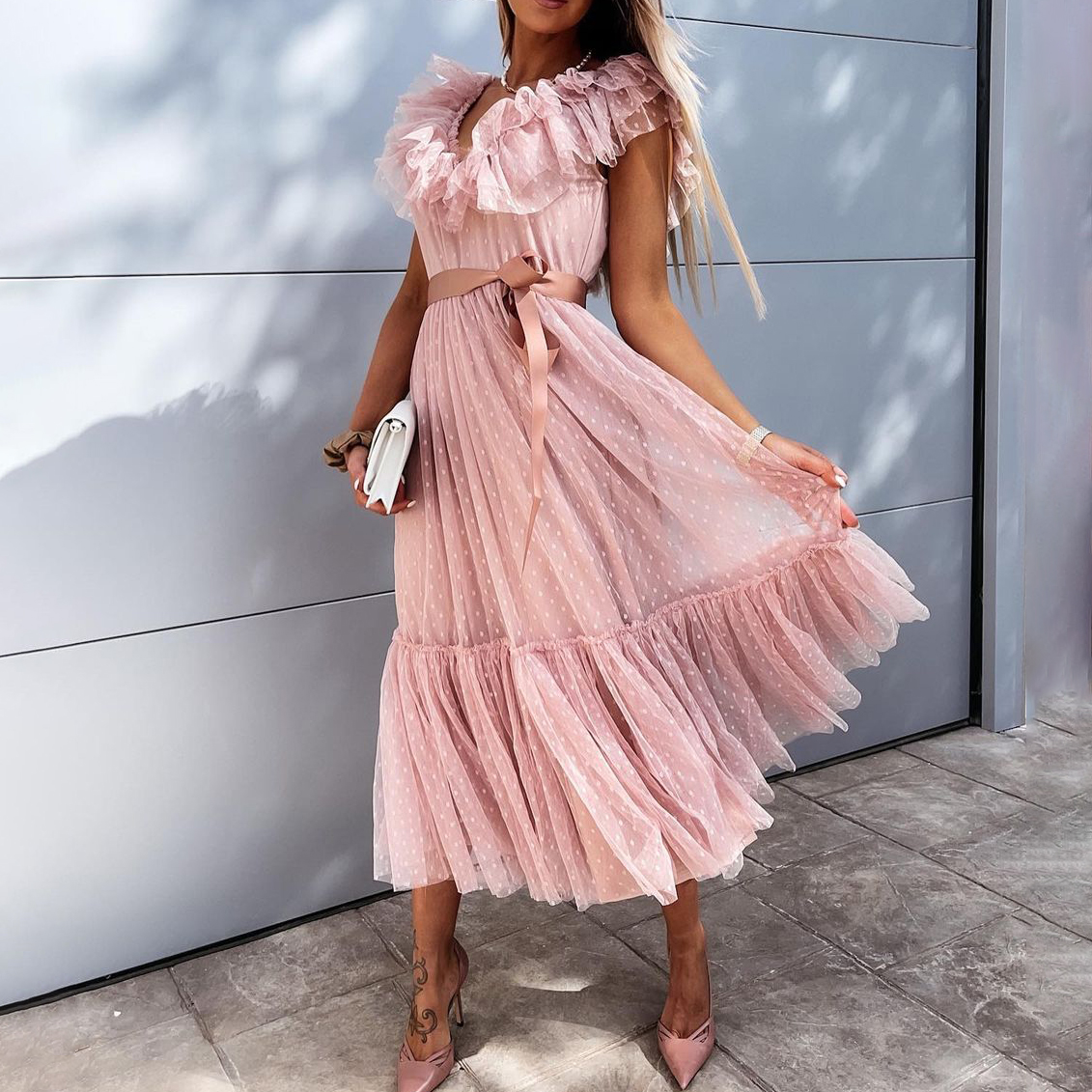 Fashion Sweet Mesh Dress