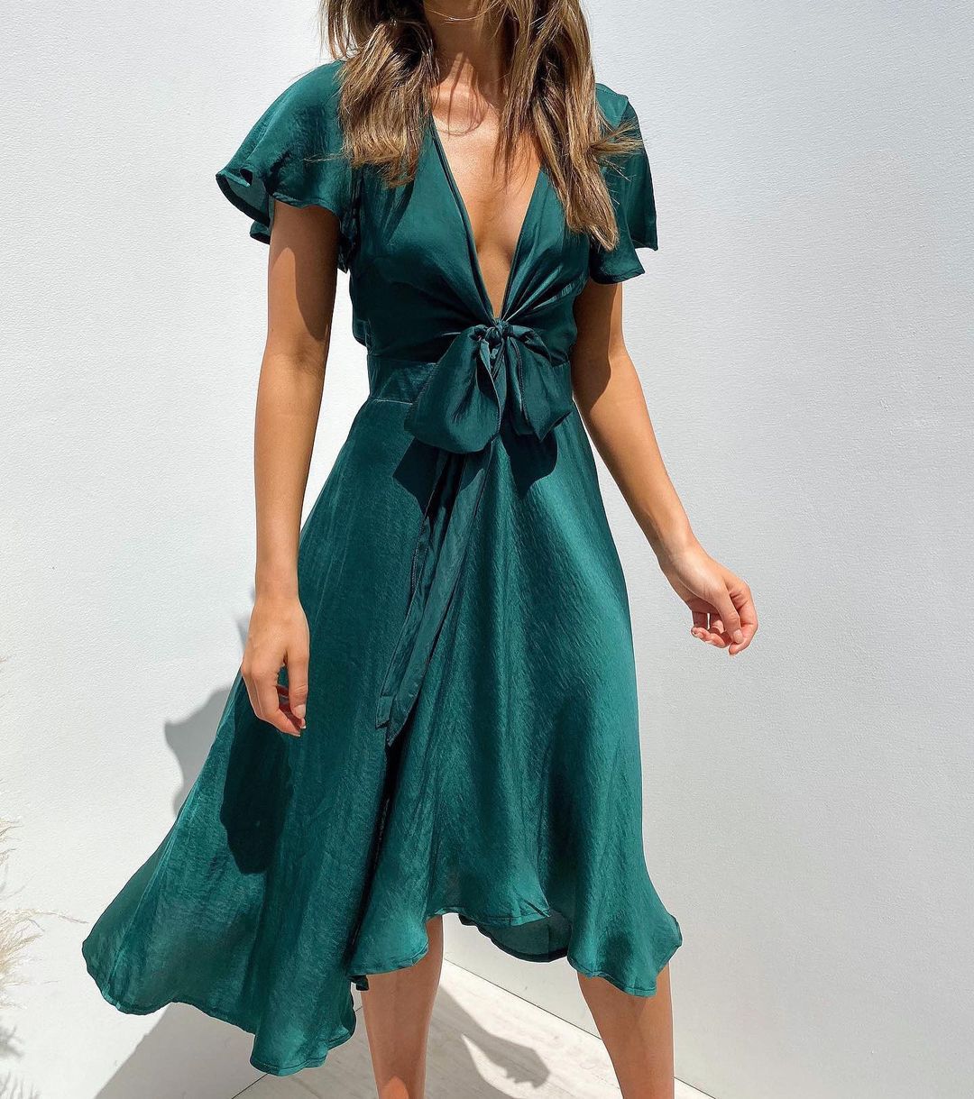 Sexy Floral Printed Lady Dress