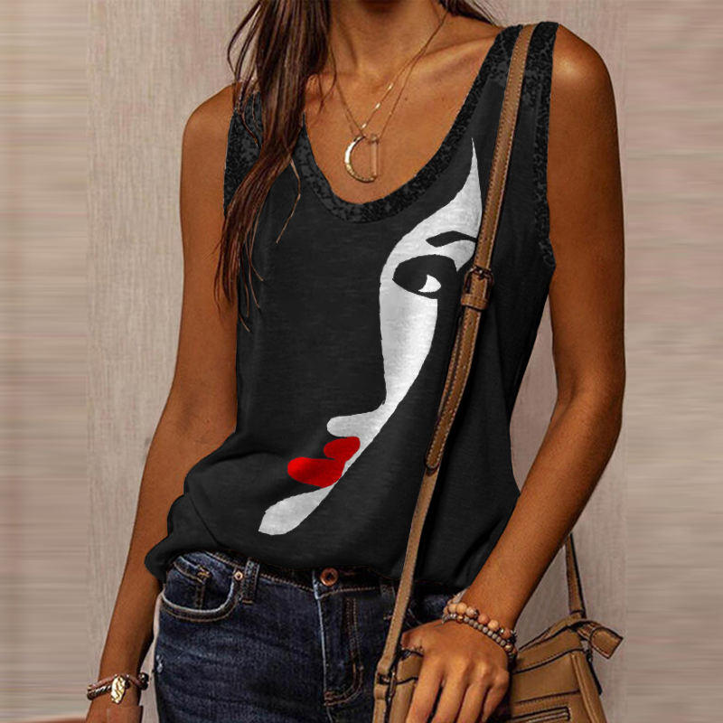 Fashion Art Print Vest
