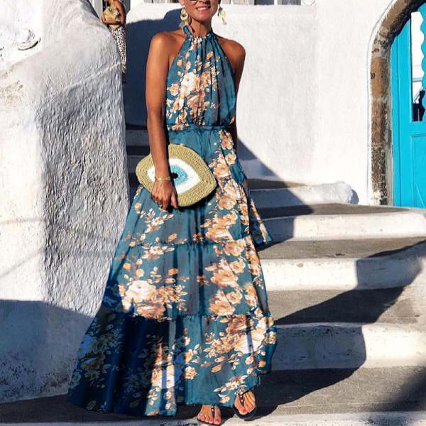 Fashion Printed Sleeveless Dress
